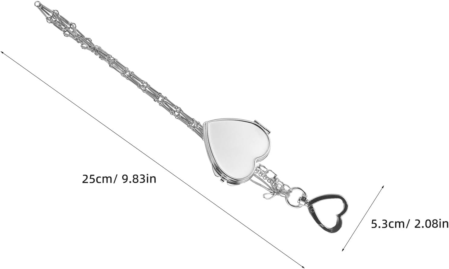 CALLARON Stainless Steel Mesh Pendant Keychain Lipstick Organizer Compact Mirror for Women Purse Ornament Creative Bag Charm Lipstick Case Keychain for Ladies Handbag Cute Pendant image number 6