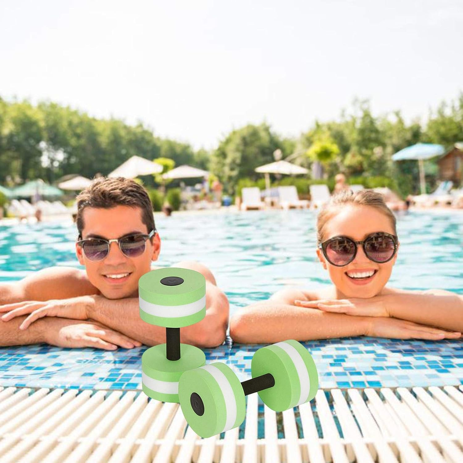 Water Weights | Portable Aquatic Dumbells - Water Aerobic Exercise Foam Pool Water Fitness Barbells Hand Bar for Weight