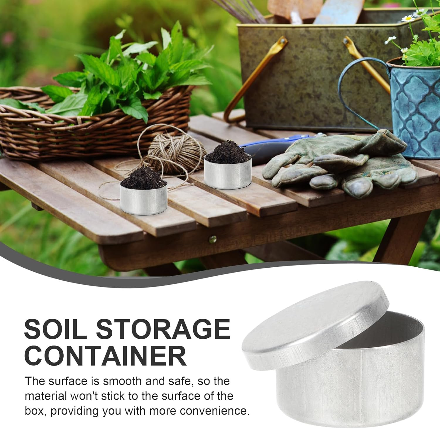 NULYLU 9Pcs Aluminum round Soil Weighing Boxes 50X30Mm Tiny Sample Containers Metal Storage Tins for Lab Soil Storage and Moisture Testing image number 1