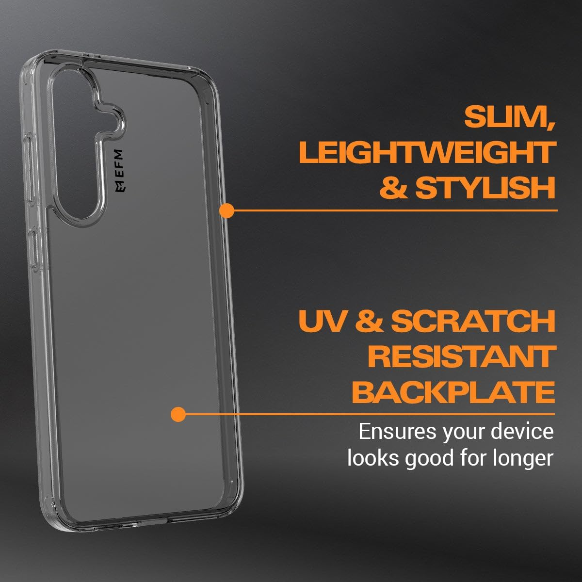 EFM Zurich Case Armour Case (Suits Galaxy S24) - Clear/Black image number 1