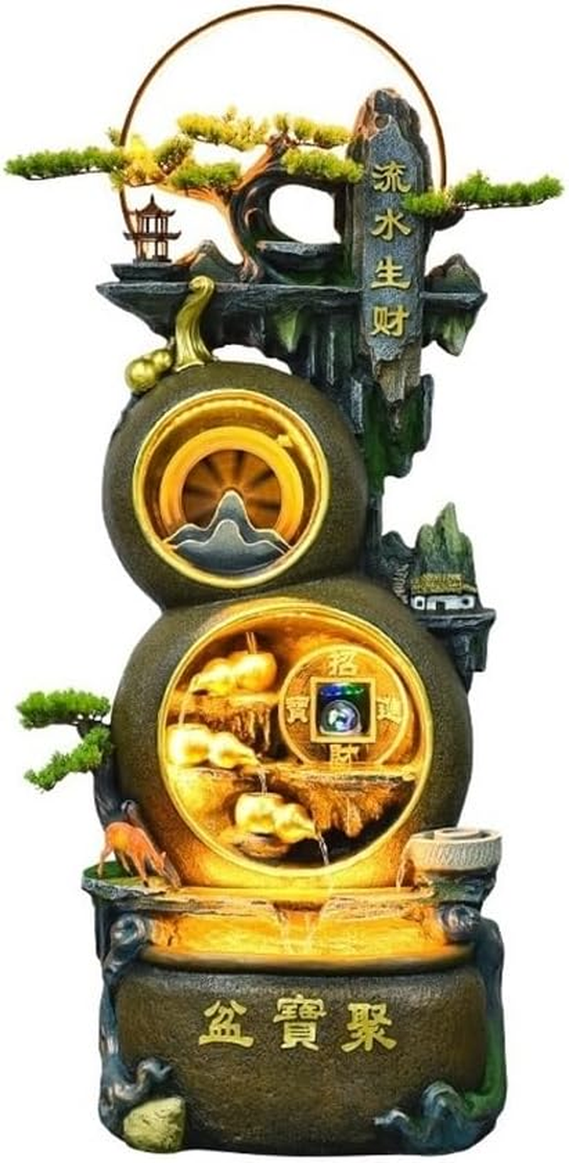 Outdoor Fountain Living Room Water Ornaments Circulating Entrance Office Fountain Landscaping Decorations image number 3