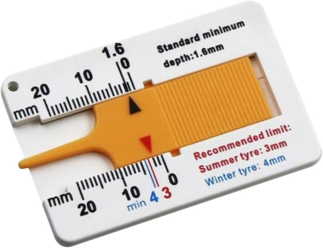 Tyre Tread Depth Calipers Car Motorcycle Caravan Trailer Wheel Measure Tools image number 2