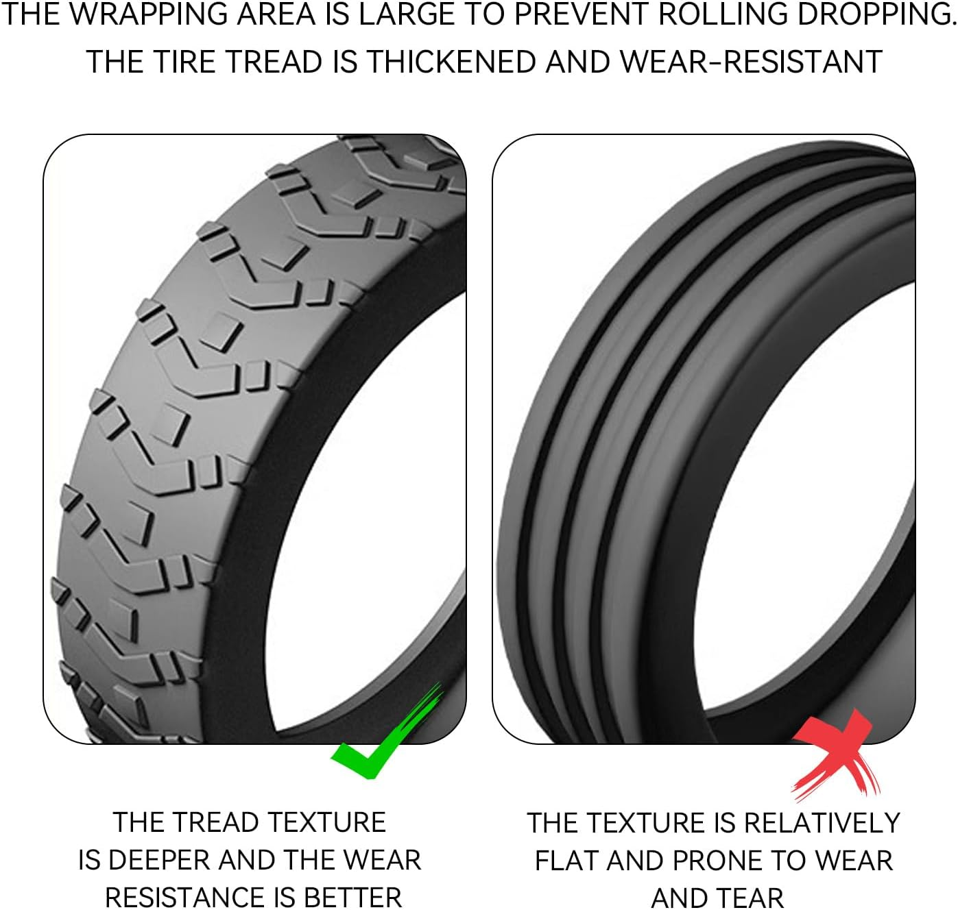 24-Piece Luggage Wheel Cover, Scratch-Resistant Wheel Cover, Replacement of Suitcases, Suitcases, Luggage Tyres image number 4