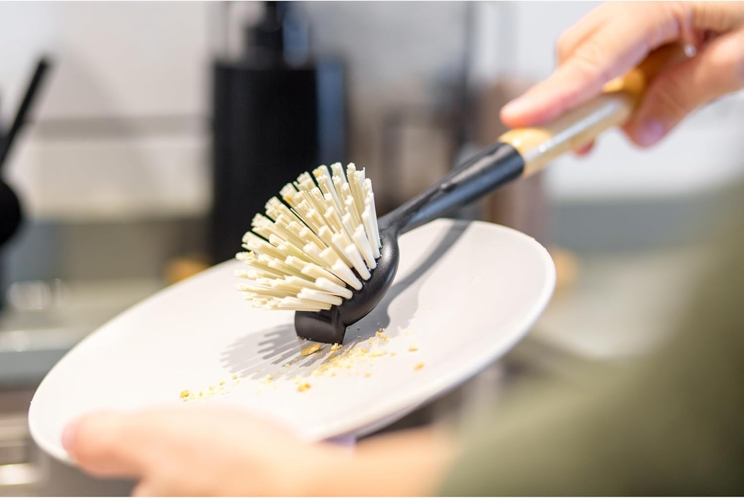 Vigar Bamboo round Vintage Dish Brush image number 2