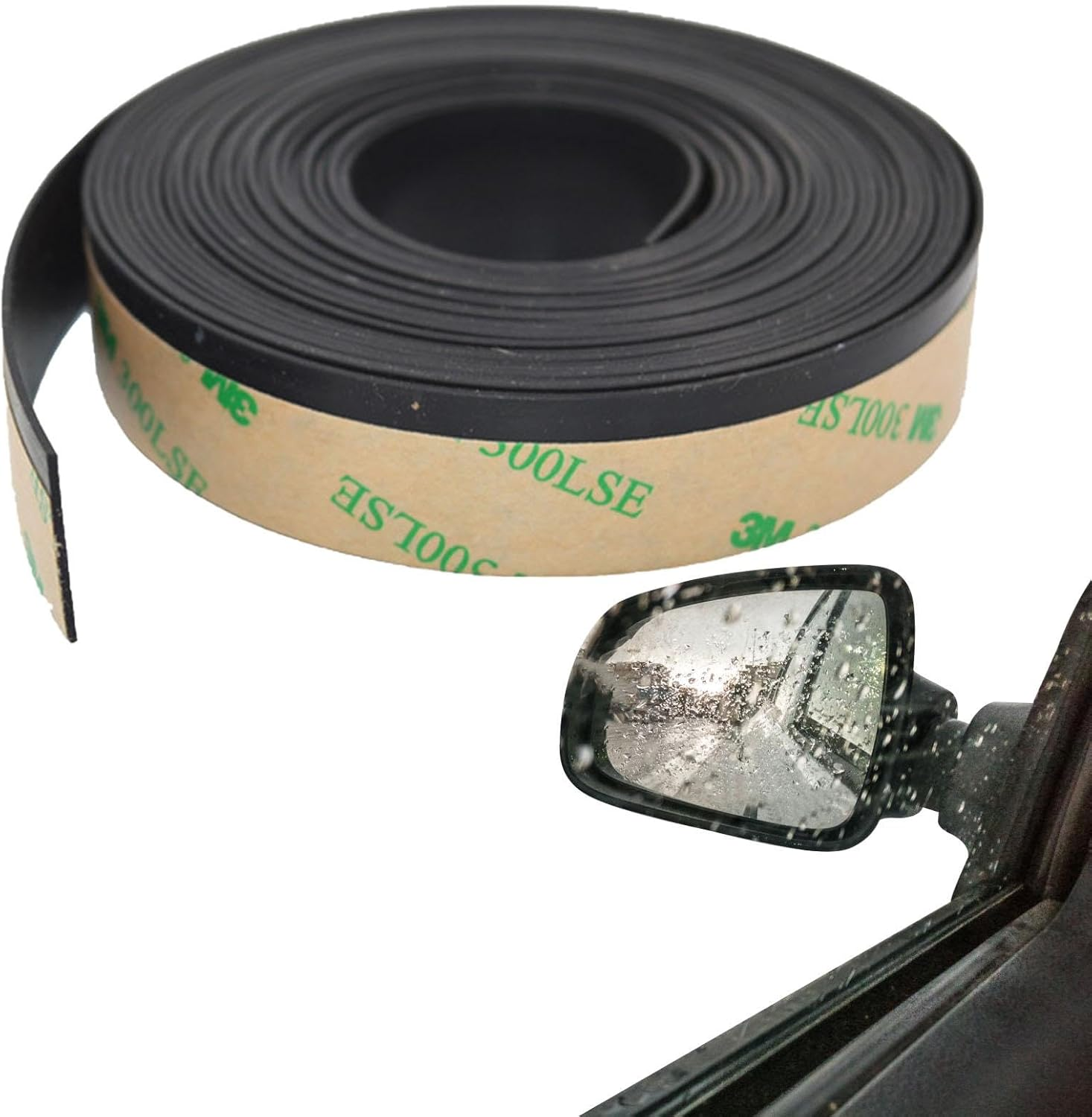Car Window Weather Stripping | /13.12Ft Automotive Window Sealing Strip,Self-Adhesive Auto Rubber Weather Draft Seal Strip /13.12Ft