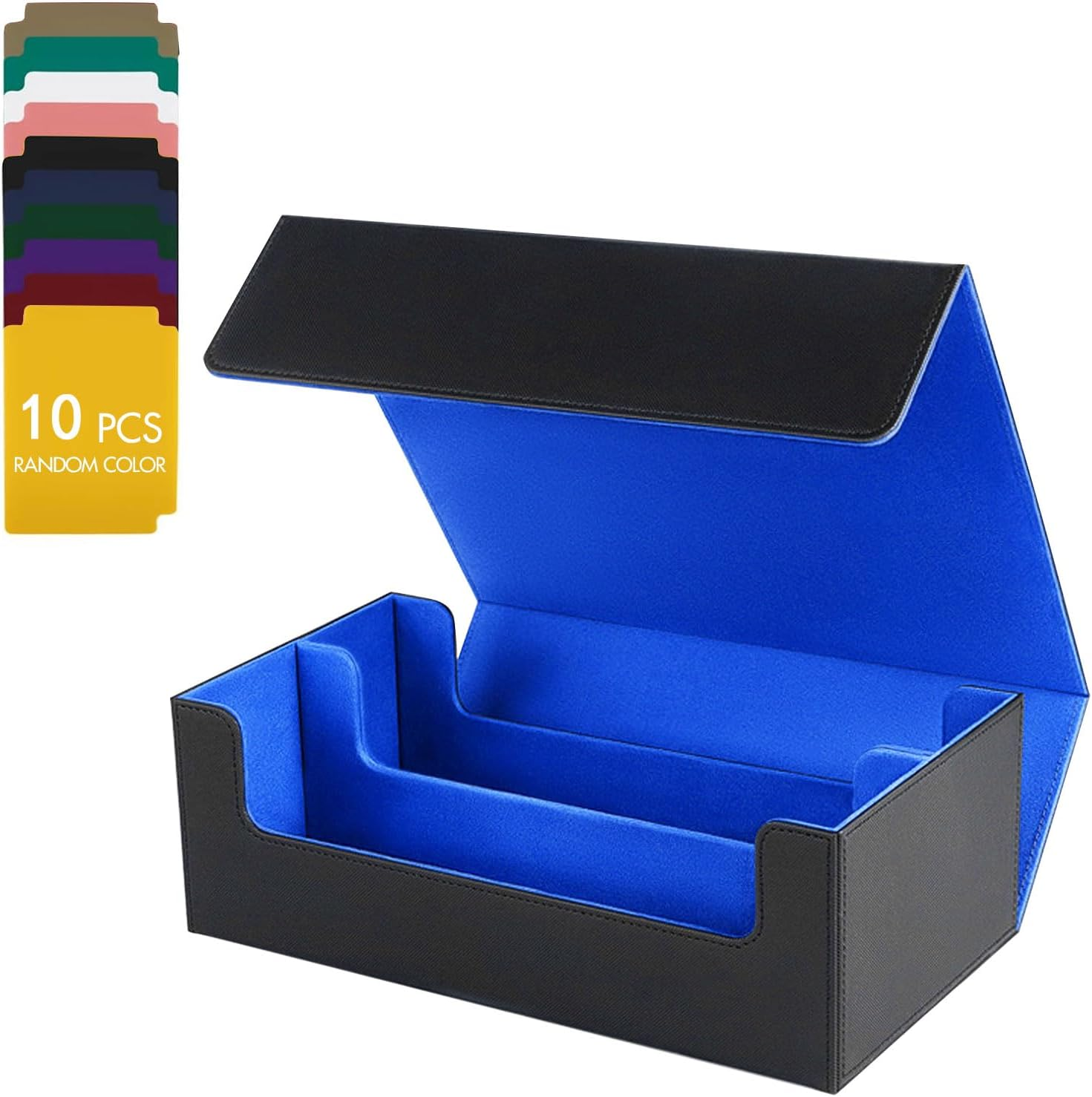 3-Row Card Storage Case for 1800+ Cards,Mtg Deck Box Storage Trading Card Storage Box Mtg Card Storage Magic Card Storage Box Trading Card Box Ideal for Trading Cards and Sports Cards &ndash; Black & Grey