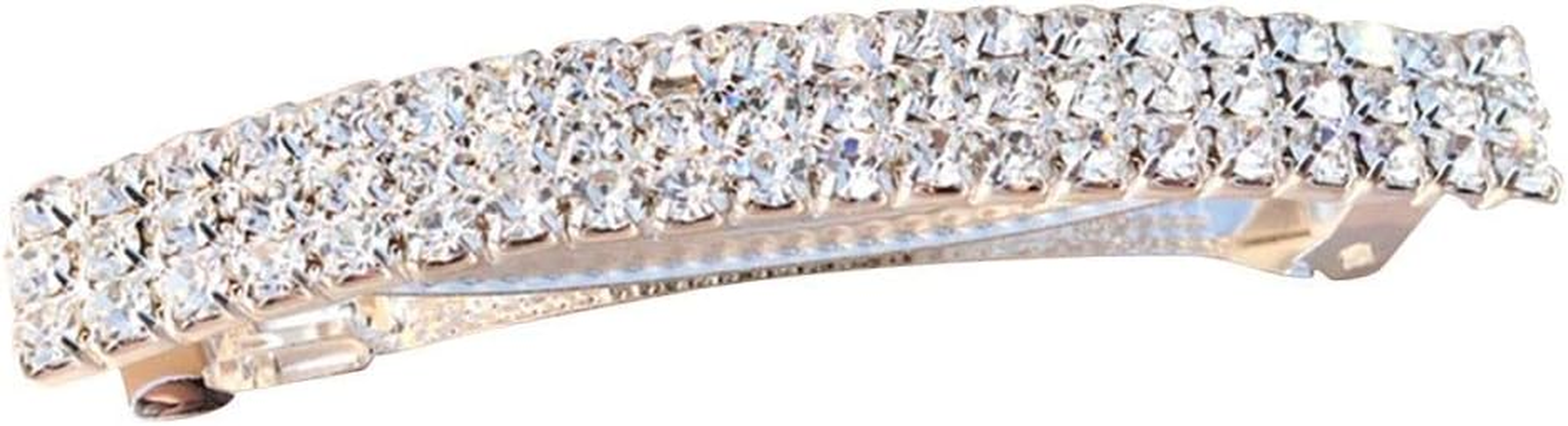 Eigell 2PCS Womens Rhinestone Hair Barrette Office Daily Clip Pin Accessory image number 3