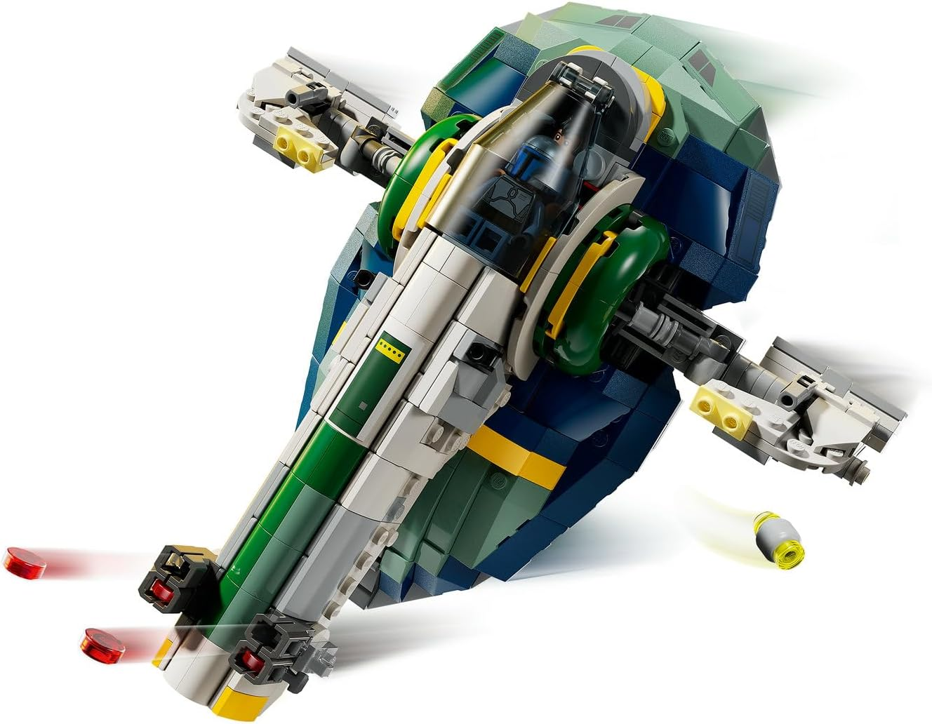 LEGO&reg; Star Wars: Attack of the Clones&trade; Jango Fett&rsquo;S Starship 75433 Building Toy for Boys, Girls and Any Fans, Buildable Vehicle, Bounty Hunter Characters, Fantasy Decor, Toy Idea for Kids image number 6