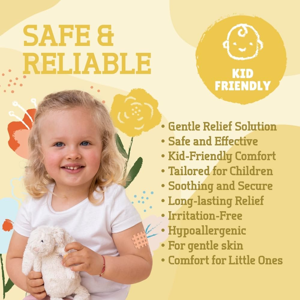 Crosslinq Itch Relief Patch | Drug-Free Natural Itch Relief for the Whole Family | 64 Itch Patches | Insect Bite Patch for Mosquitos, Ticks, Midges, Sandflies | Bite Relief Stickers, Instant Effect