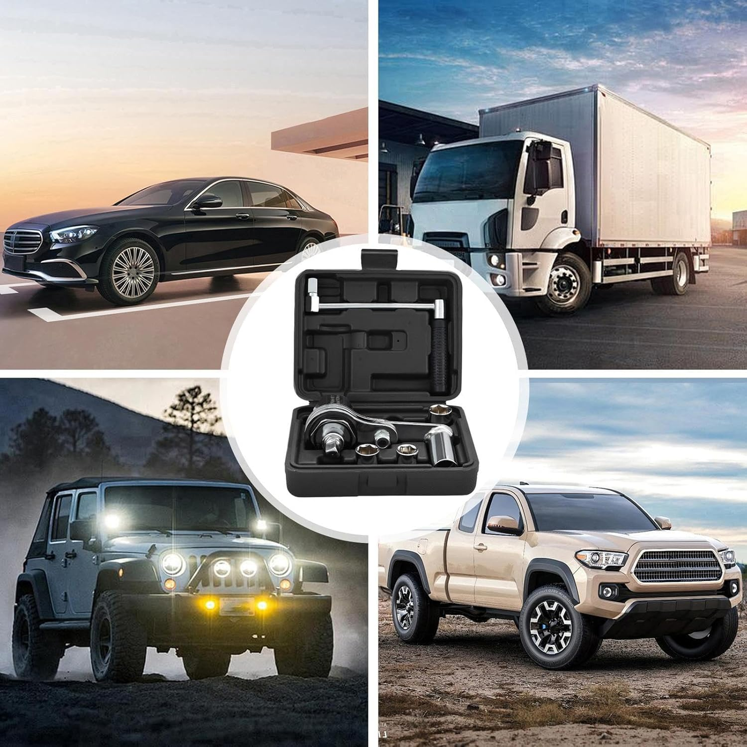 Zqkimzi Torque Multiplier, Labor Saving Wrench Tool, Heavy Duty Lug Nut Remover with Socket, Compact Tire Repair Kit, Automotive Wheel Maintenance Equipment for Car, 20.5X16.0X7.8Cm image number 6