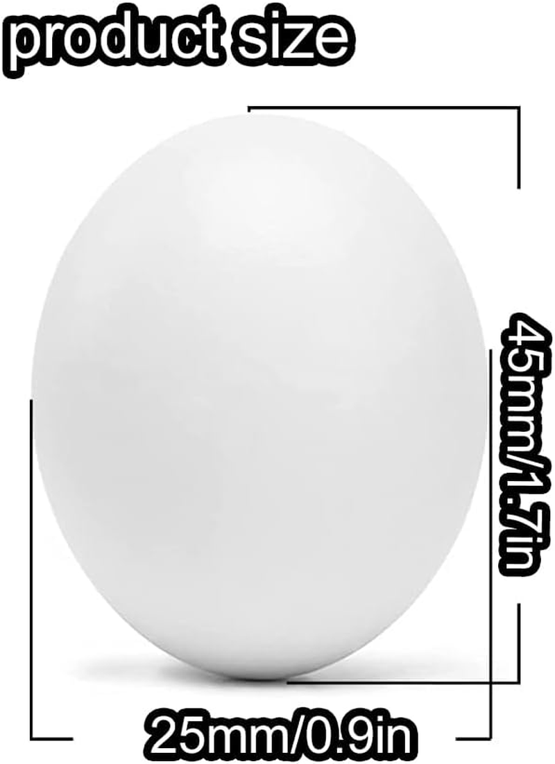 WEZCHUGHAOL 10 Fake Bird Eggs, Pigeons That Have Stopped Laying, Spotted Pigeons, Grey Parrots, and Wren Brother ，Easter Bird Eggs image number 4