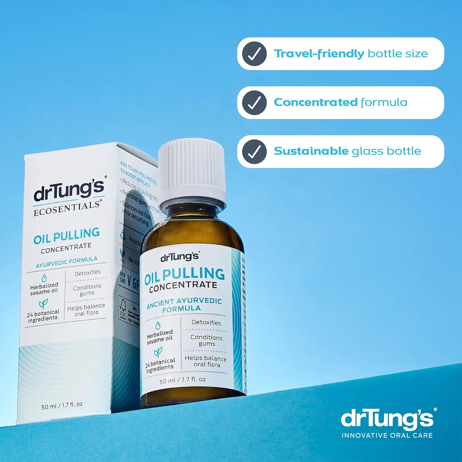 DR TUNG'S Oil Pulling Concentrate Ancient Ayurvedic Formula, 50Ml image number 4