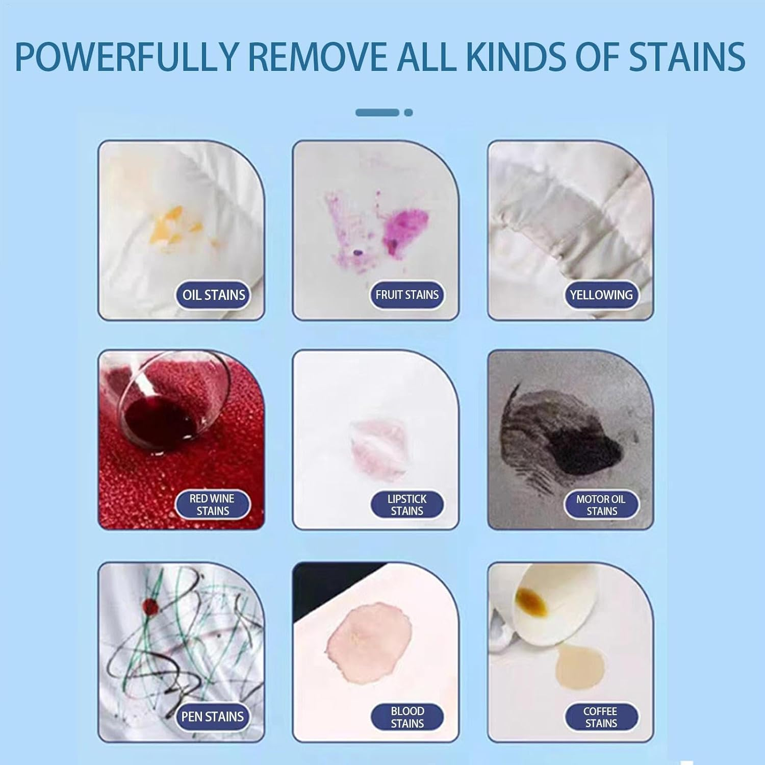 Laundry Cleaning Agent,250Ml Active Enzyme Garment Detergent - Odor Remover, Collar Stain Removal Agent for Oil, Red Wine, Ink