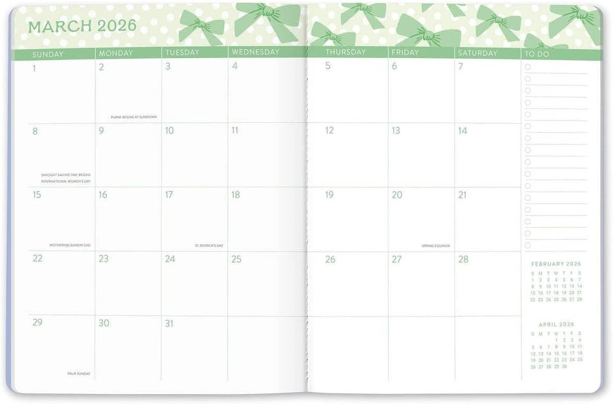 2026 Sweet Bow - Just Right 17-Month Monthly Diary/Planner image number 4