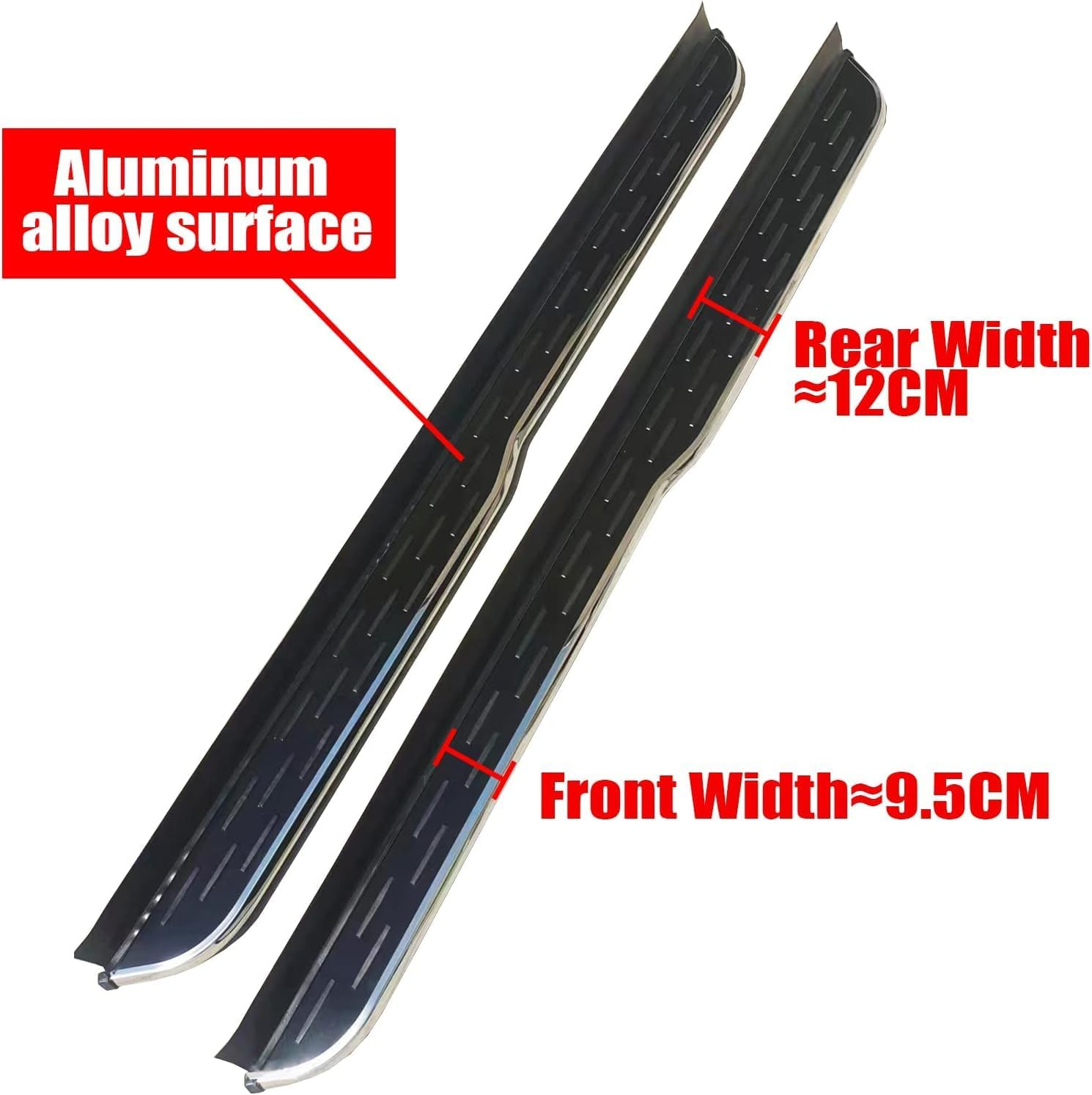 2Pcs Running Boards Fits for VW Volkswagen Touareg 2019-2023 Side Steps Nerfbars(With Brackets) image number 3