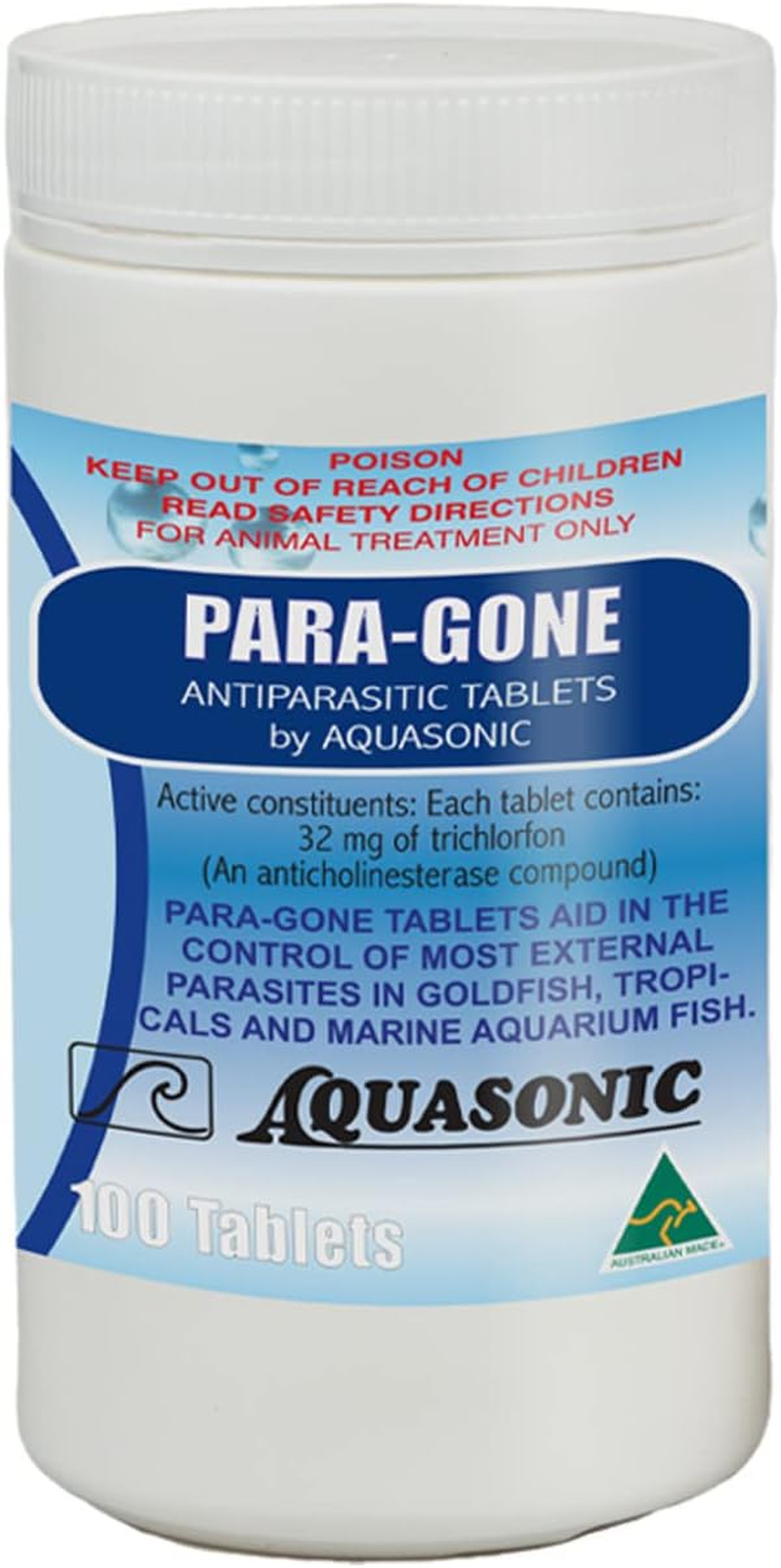 Aquasonic Para-Gone Parasite Treatment 100 Tablets