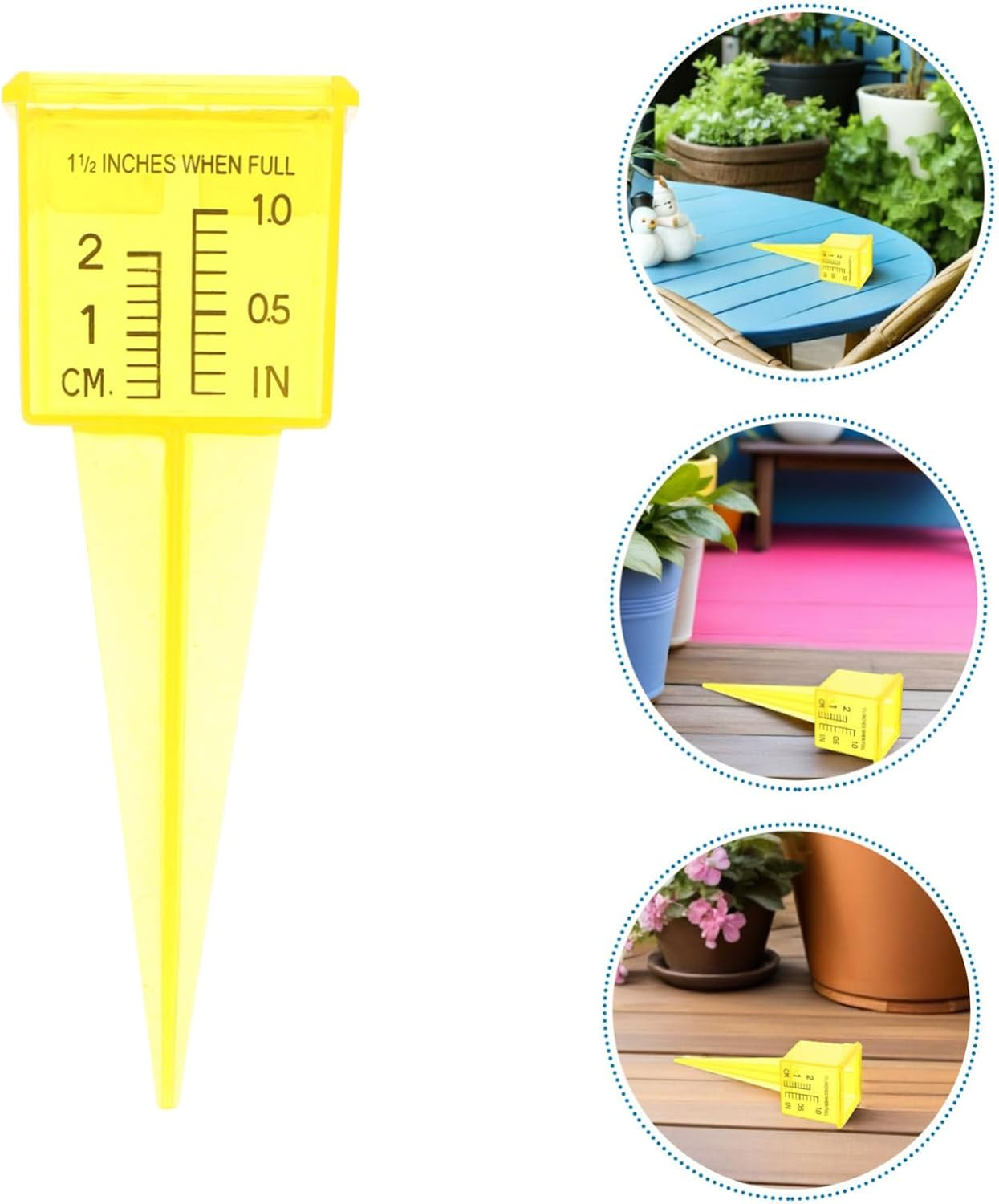 20Pcs Wide Mouth Rain Gauge Sprinkler Gauge for Garden Lawn Patio Accurate Outdoor Water Measuring Tool for Irrigation Control and Rainfall Monitoring image number 3