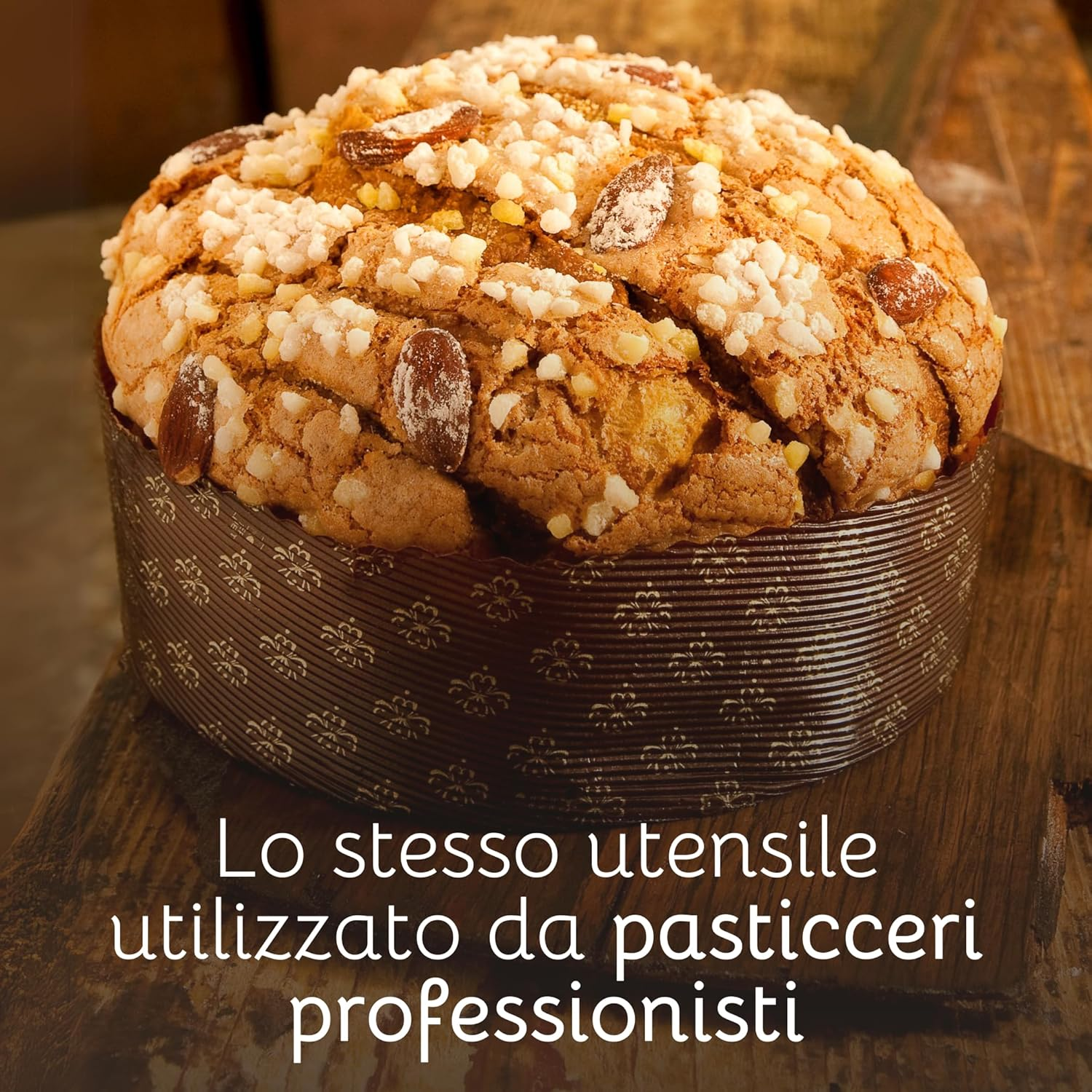 Panettone Needles, Pigeon and Other Yeasts up to 1 Kg, Panettone Iron Made of Chrome Plated Steel, Easy to Use, 28 X 8 X 23 Cm, for Use with Panettone Fork