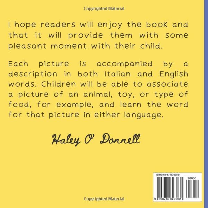 My First 100 Word in Italian: Learn Italian for Toddlers and Kids - 100 Nice Pictures with Italian & English Words - Italian Reading Practice, Teaching Italian to Preschoolers image number 1