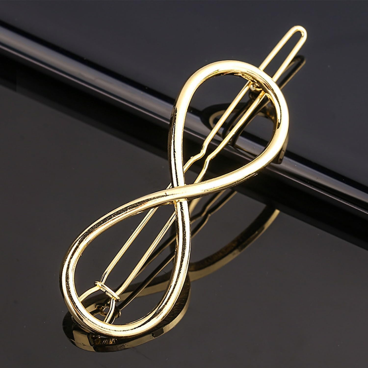 4 Pieces Women Hair Clips, Figure 8 Hair Clips, Moon Hair Accessories, Women'S Metal Hair Clips, Women'S Styling Hair Clips image number 3