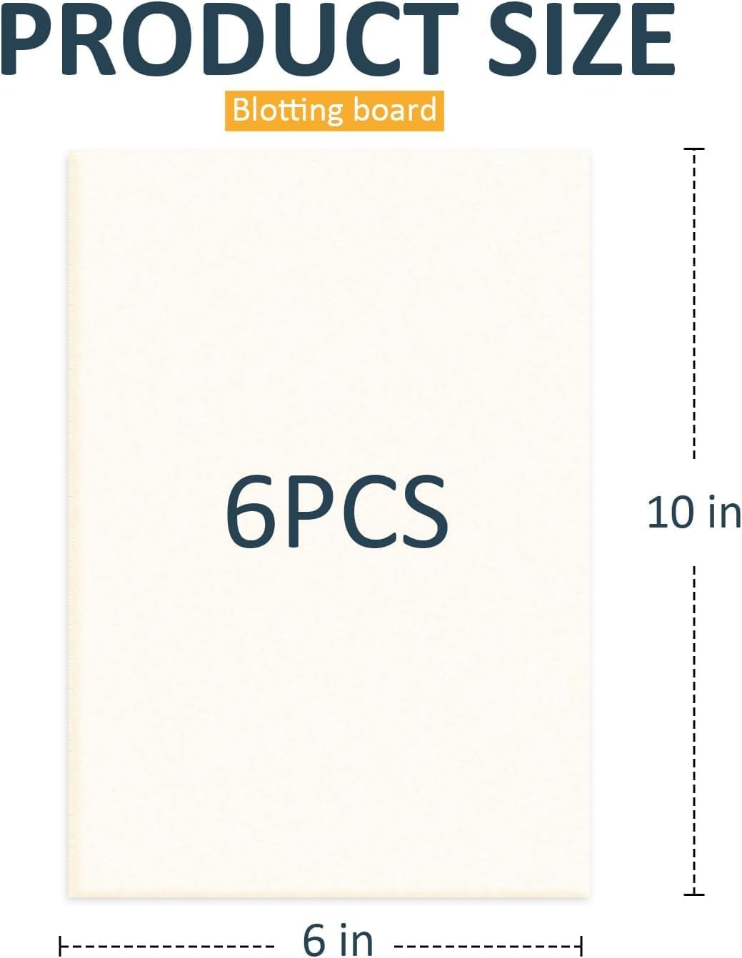 Wisedry Flower Press Accessories, 6 PCS Natural Fiber Blotting Paper, Lining Paper, and Foam Sheets, 10 X 6 Inch (25.4 X 15.2 Cm)