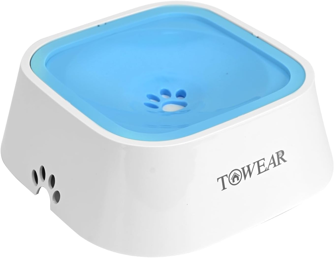 No Splash Dog Water Bowl with Floating Disk, 1.5L Slow Drinking Feeder, Anti-Overflow Anti-Choking No Spill Pet Water Bowl for Dog Cat Puppy Kitten (Sky Blue) - Black image number 2