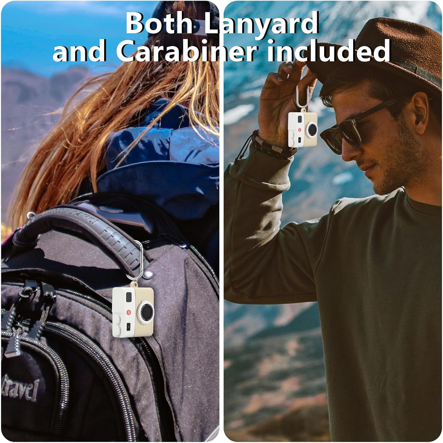 Airpods Pro 2Nd/1St Generation Case Cute 3D Camera Design Airpods Pro 2 Case Cover 2022/2023 Soft Silicone Charging Case for Apple Airpods Pro 2Nd/1St Gen for Women Men-White image number 1