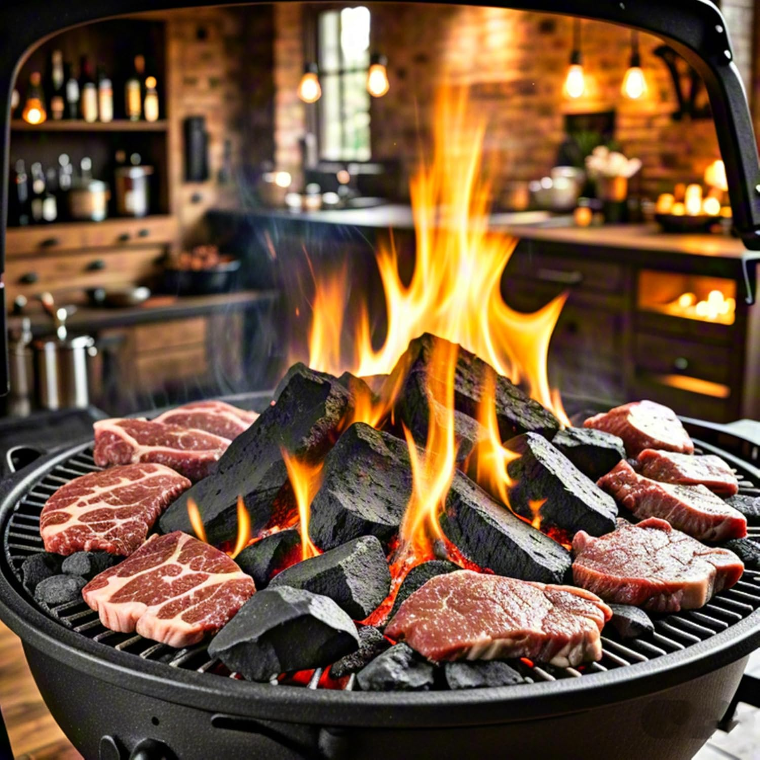 1.2-2"(3-5Cm) Black Lava Rocks for Fire Pit Rocks for Propane Fire Pit, Lava Rocks for Gas Fireplace, Gas Fireplace Rocks, Volcanic Rock Bread, Gas Fireplace Ethanol Fireplace Fire Glass, 5Lb(2.3Kg) image number 1