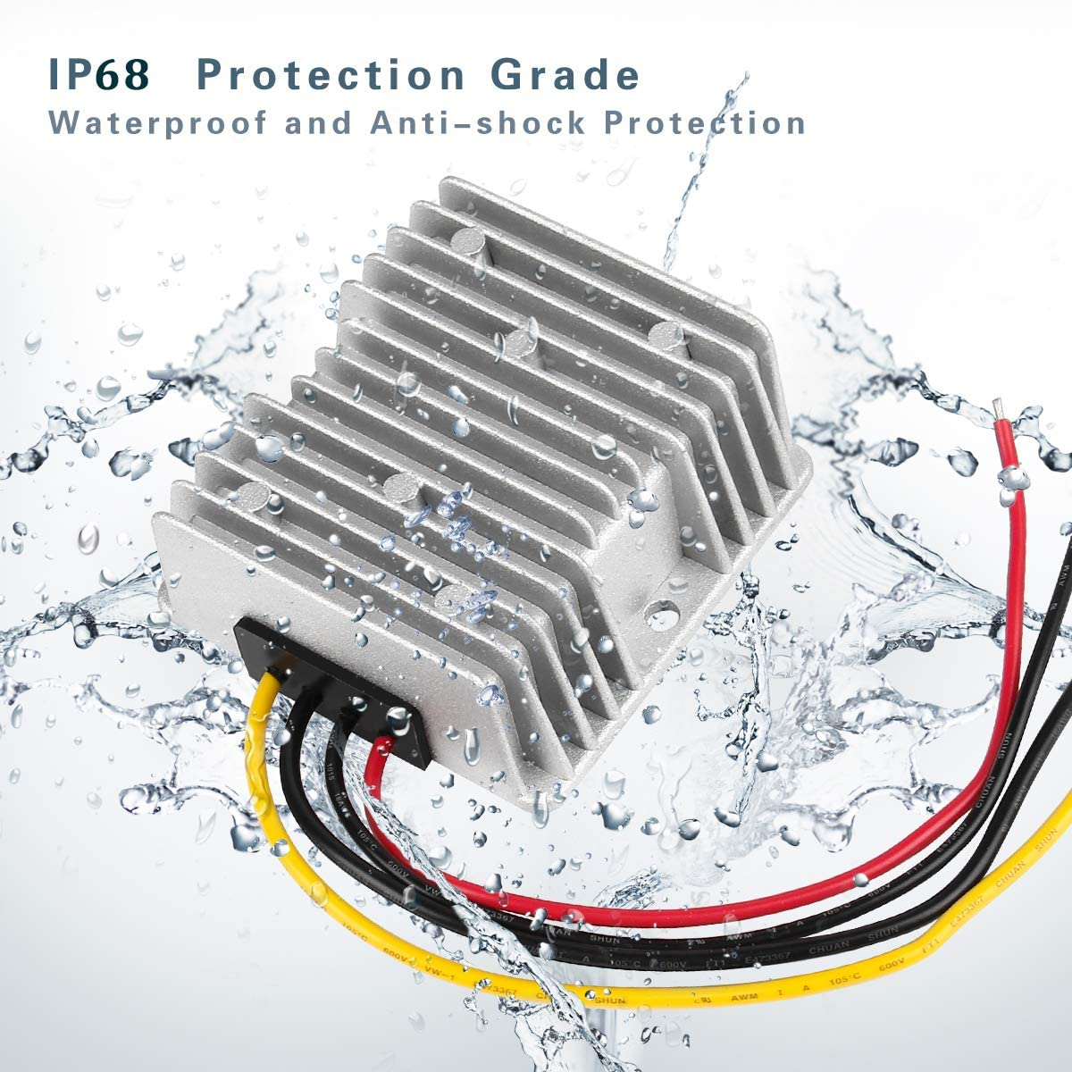 Golf CART Voltage Reducer Converter 48V to 12V 20A 240W DC Voltage Regulator for Club Car image number 1