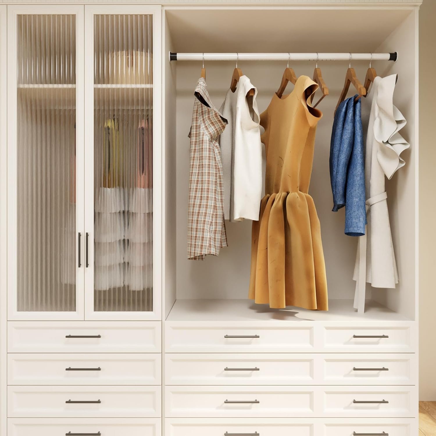 Oxdigi Tension Shower Curtain Rod, Short Small No Drilling Adjustable Window Curtain Rod for Bathroom, Indoor Decor image number 5