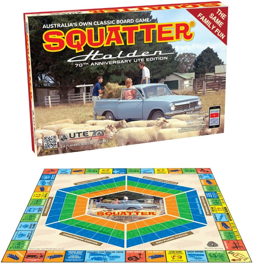 Squatter Holden 70Th Anniversary Edition Board Game for 2-6 Players, Ages 10 to Adult - Motorsport Board Game, Board Game, Family Game, Collector'S Item, Gift image number 3
