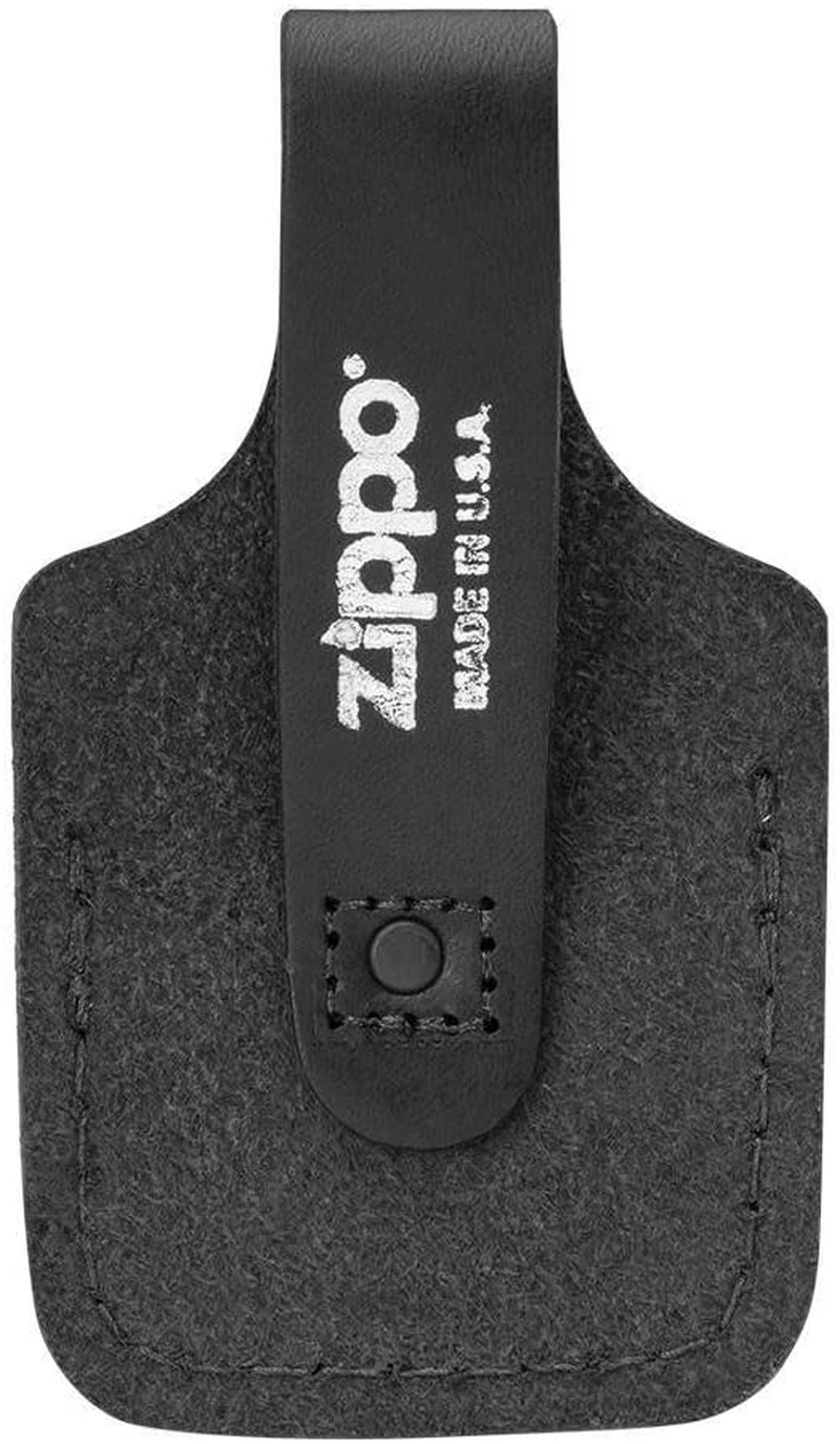Zippo Adult-Unisex LPTBK Leather Lighter Pouch with Loop and Thumb Notch