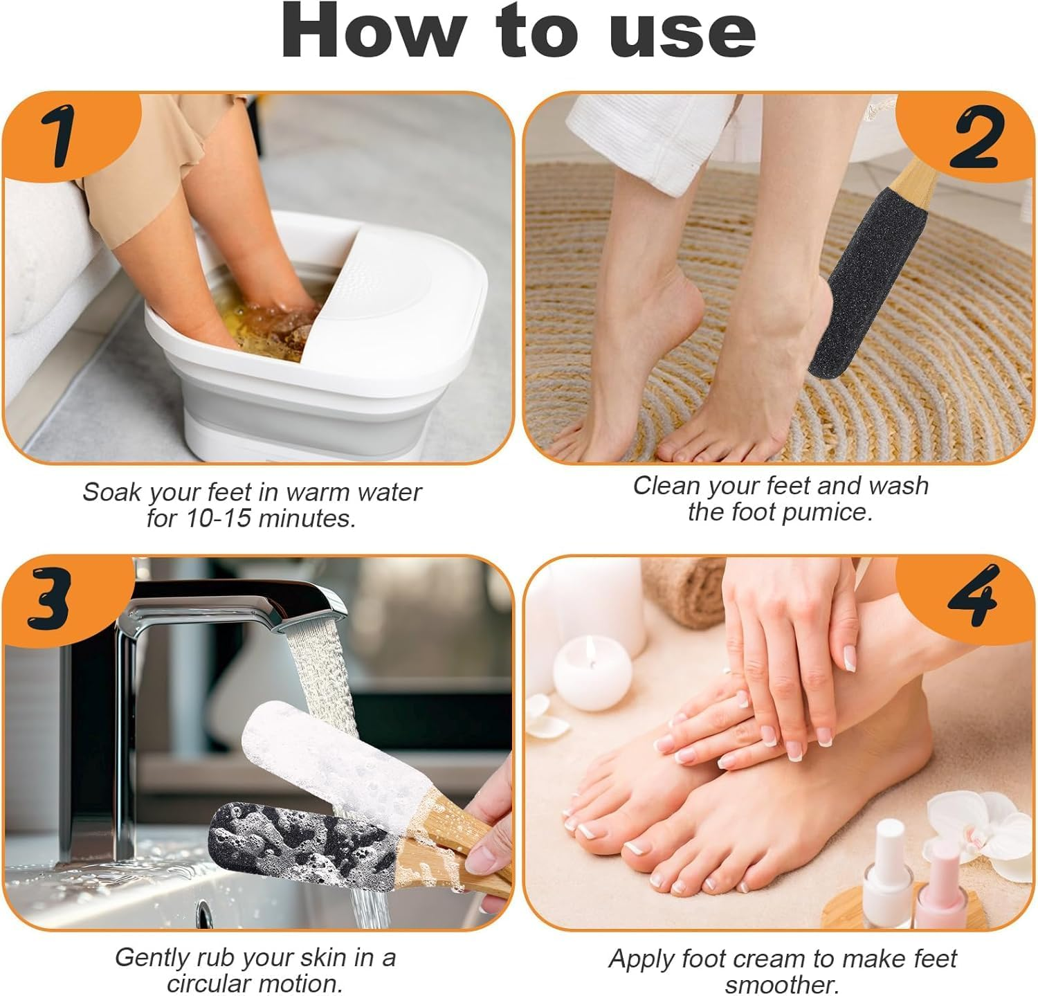 Pumice Stone Foot Scrubber Pedicure Foot File,2Pcs Foot File Pumice Stone Foot Scrubber,Double Sided Foot File Callus Remover Scrubber,Pedicure Heel Cracked Remover Foot Exfoliating Scrubber Foot File