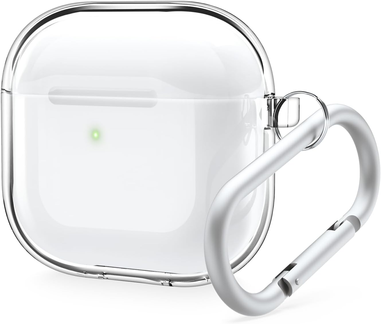 Elago Clear Case Compatible with Airpods 4Th Generation Case - Compatible with Airpods 4 Case, Carabiner Included, Reduced Yellowing, Wireless Charging, Shock Resistant, Full Protection (Transparent)