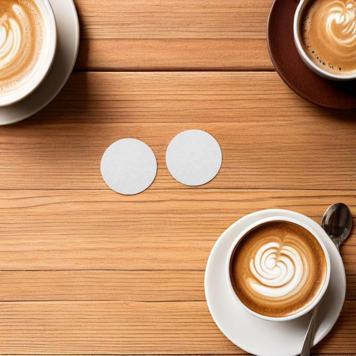 DONFAMDS 600Pcs round Coffee Filter Paper for Espresso Machine Disposable Drip Coffee Maker Filters for Home Office Use Easy Cleanup Precise Filtration image number 3