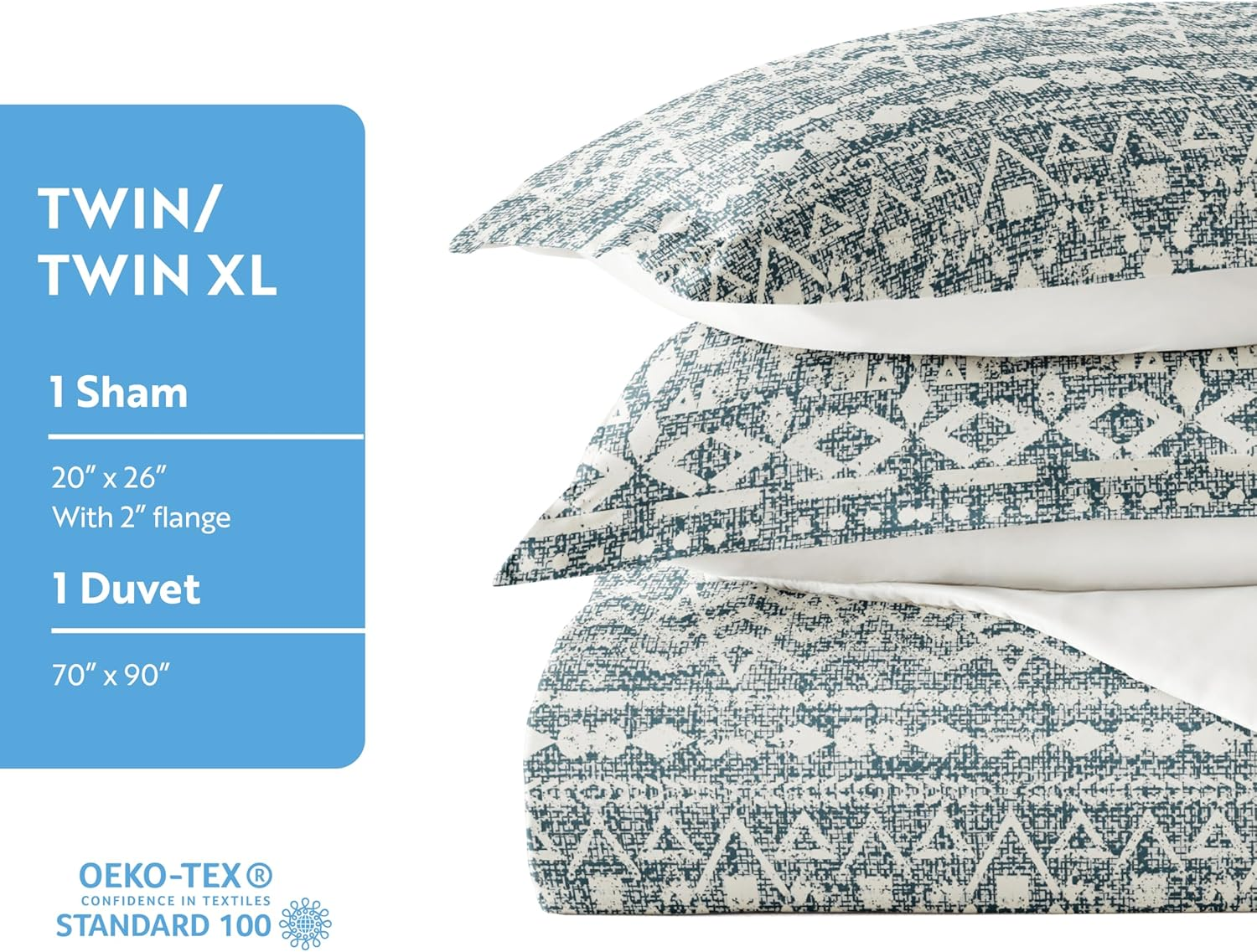 Linen Market Duvet Cover Queen (Navy) - Experience Hotel-Like Comfort with Unparalleled Softness, Exquisite Prints & Solid Colors for a Dreamy Bedroom - Queen Duvet Cover Set with 2 Pillow Shams image number 3