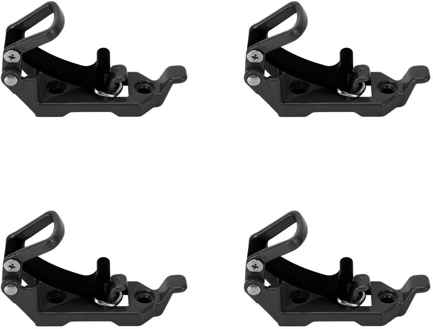 Roof Rack Shovel Mount Heavy Duty Metal Rubber Clamp Mounting Bracket for Boats Tool Storage (Black) image number 5