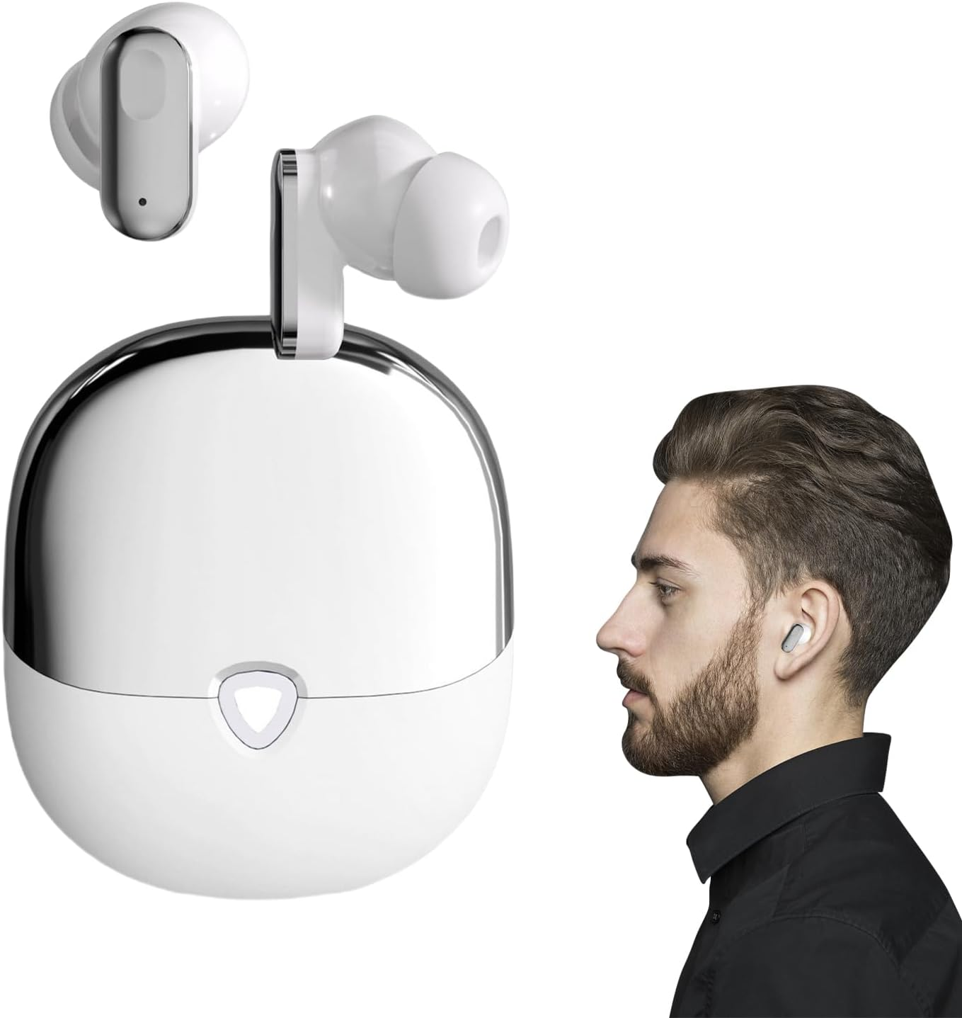 Wireless Headphones | Wireless in Ear Headphones Earbuds | Clear Calls Stereo Deep Bass Sound, Long Playtime Headset Electronic Gadgets for Outdoor Travel Sports image number 5