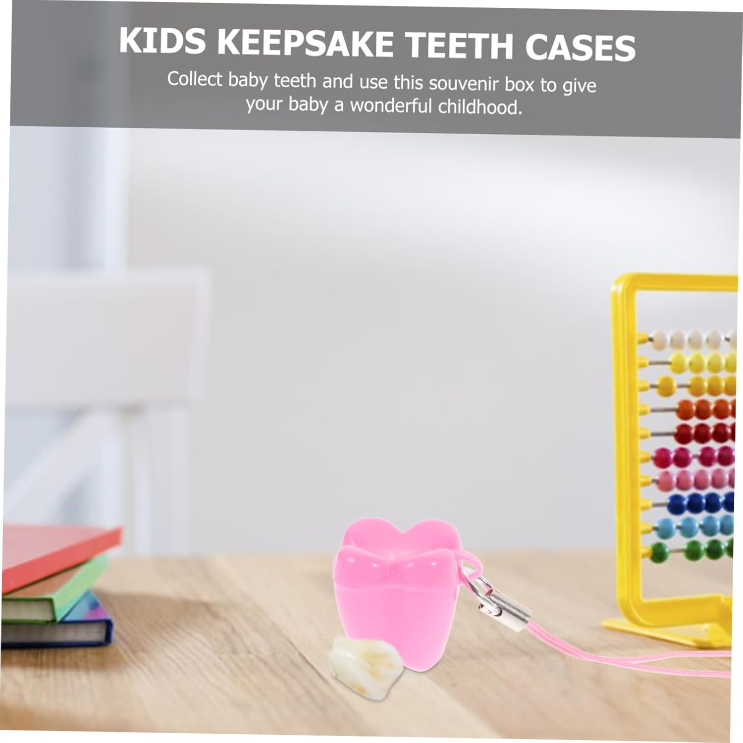 Baby Tooth Keepsake Box and Storage Organizer for Children Small Plastic Tooth Holder Case with 50Pcs Capacity Baby Keepsake Case for Collection and Souvenir Storage Random Color image number 5