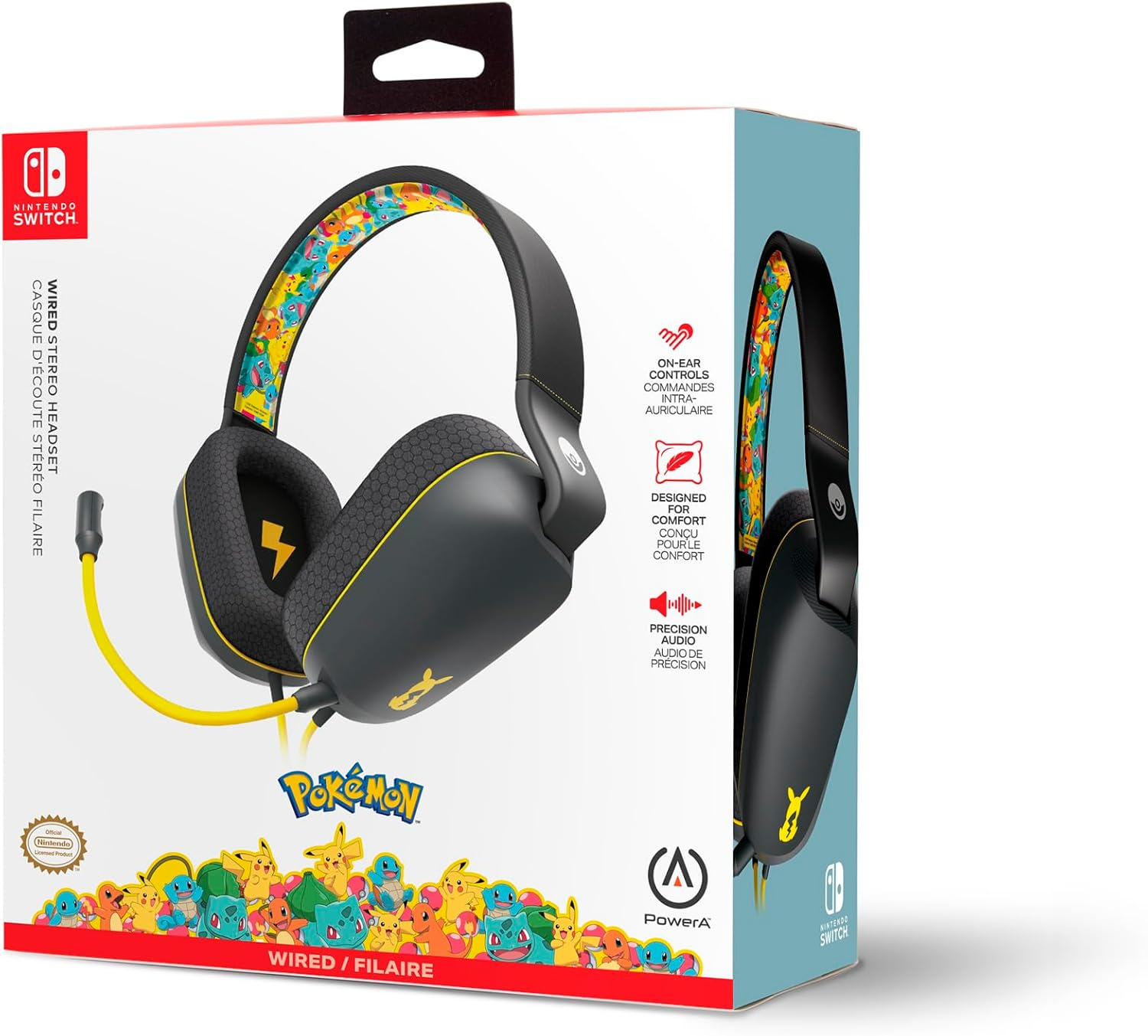 Powera Pok&eacute;mon: Kanto Friends Wired Stereo Headset for Nintendo Switch