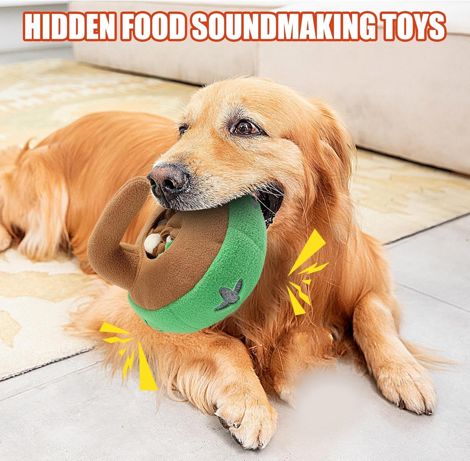 Dog Feeder Toy | Sniff Toys Slow Feeder Puzzle for Indoor Dogs - Dog Food Puzzle Feeder, Pet Treat Dispenser, Outdoor Dog Enrichment Toys for Stimulating Dog Toys Food Games Jmedic image number 1