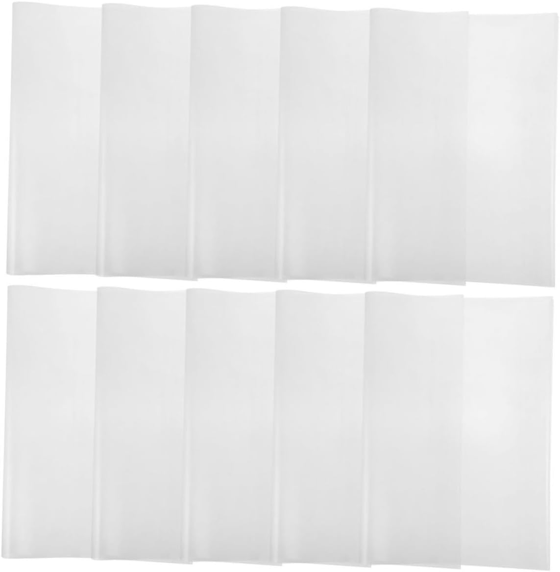 SECFOU 20 Pack Book Covers Practical Study Book Film Scrapbook Protectors No Tape Needed PP Material B5/16K Size for School Home image number 5