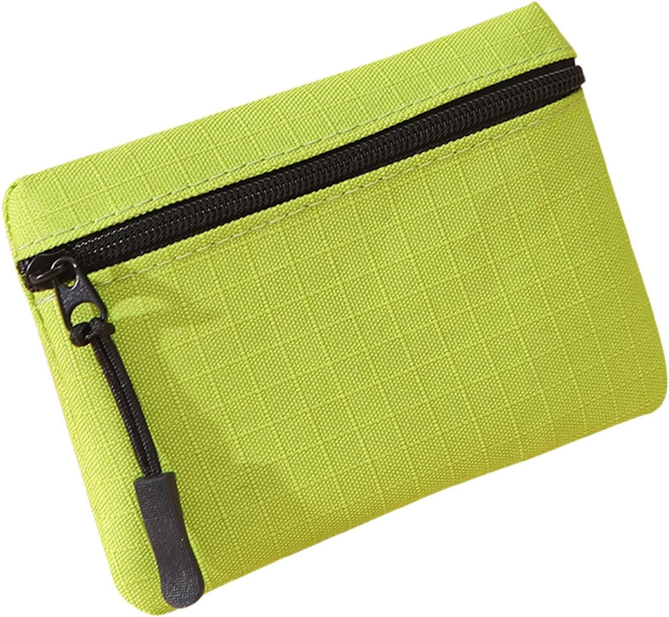 Eoixuqba Small Purse for Women Coin Bag | Oxford Cloth Makeup Toiletry Bag | Portable Zipper Purse Coin Purse for Credit Cards Keys Headset Lipstick, Green, Siehe Beschreibung, See Description