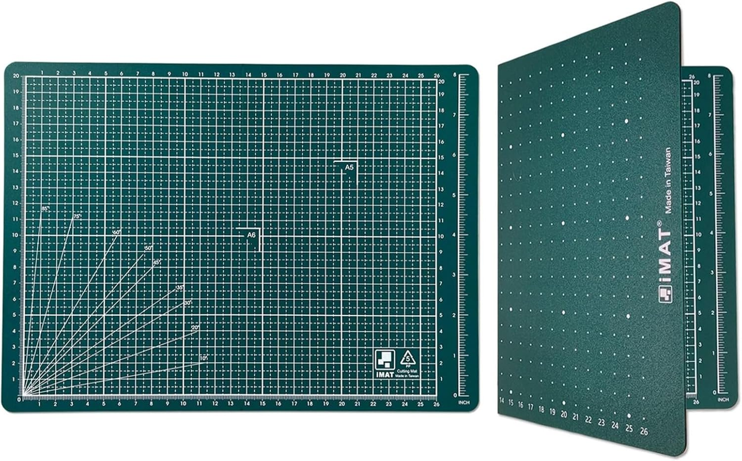 Imat Flip Cutting Mat Note A4, 30X22 Cm, Folding, Suitable for Small Crafts, Making Notebook, Models, and Scrapbooking Project (Ash Grey)