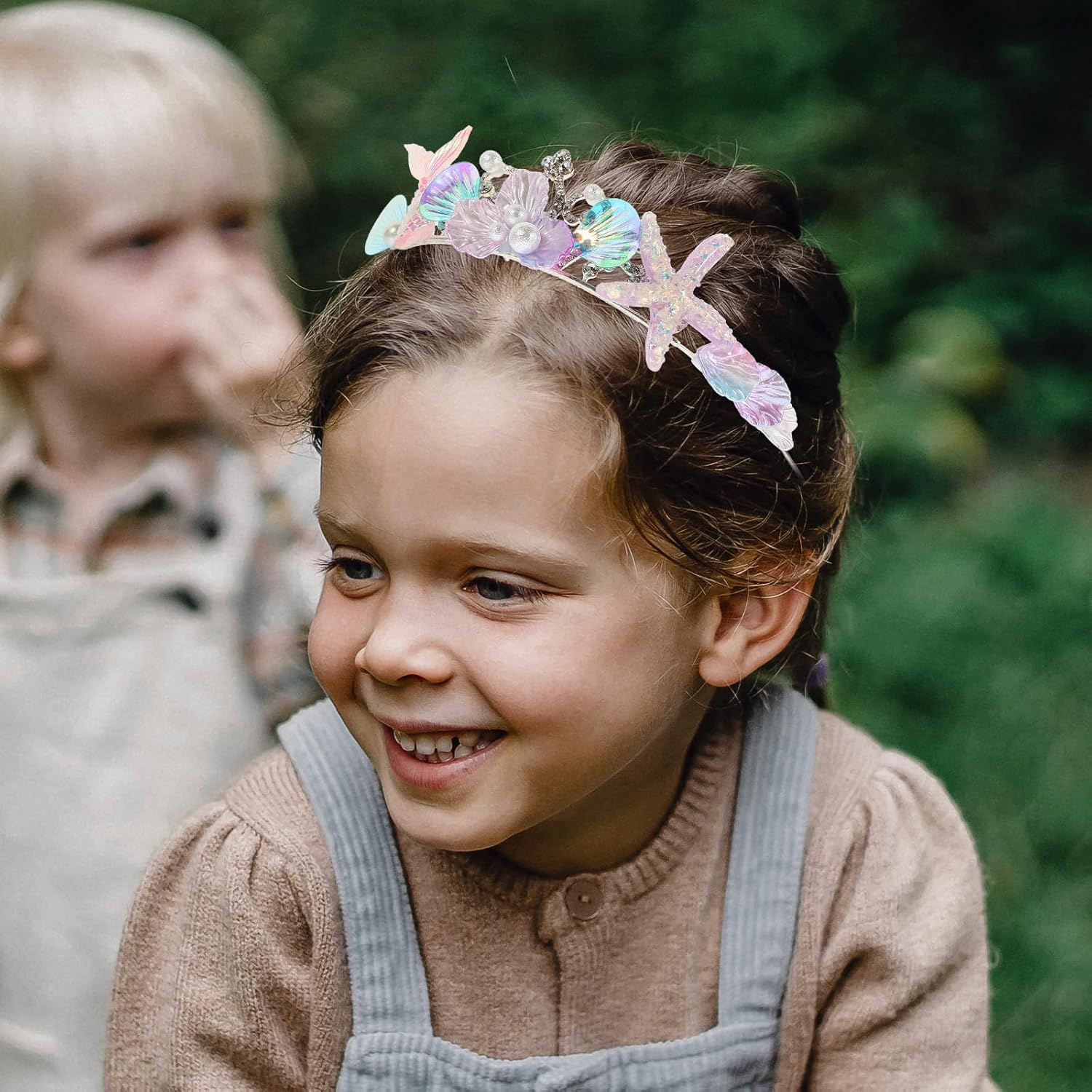 Beaupretty Mermaid Hair Accessories Mermaid Crown Rhinestone Hair Accessories Mermaid Hair Band Mermaid Hair Bands Shell Hair Band Cosplay Headpiece Cosplay Hair Accessories image number 4