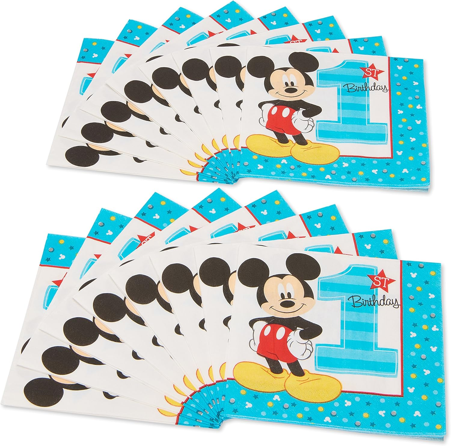 Mickey Fun to Be One Lunch Napkins image number 2