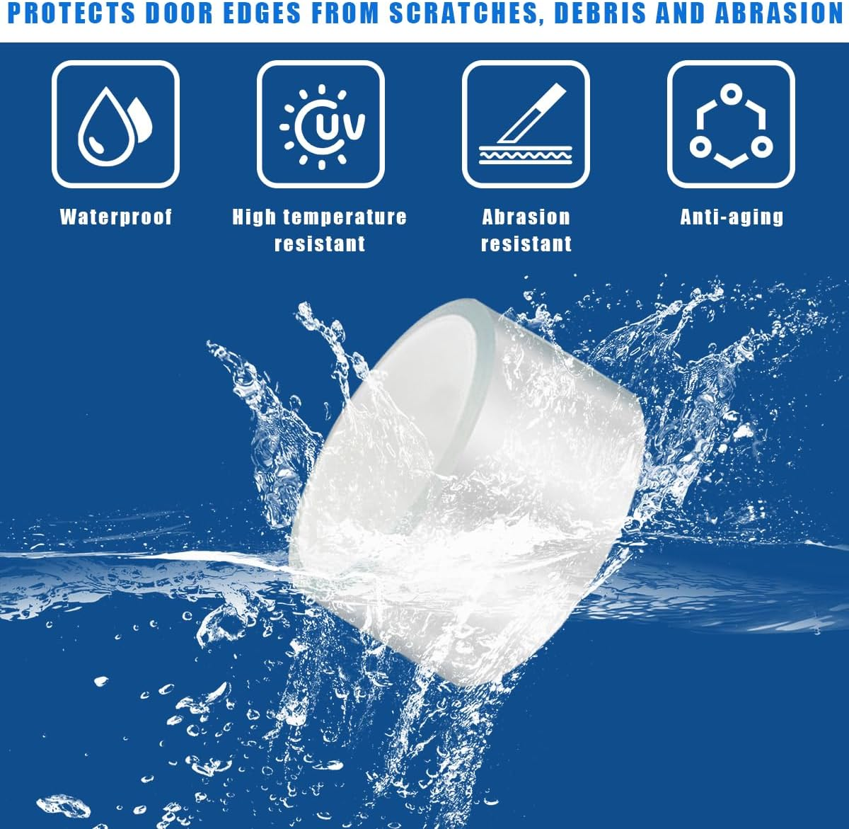 Ziciner Car Door Sill Protector Strip, Transparent Invisible Door Edge Guard, Anti-Collision Auto Door Entry Protection Film, Universal Fit for Most Vehicle Front Rear Bumper (2.8 in X 33 Ft) image number 5