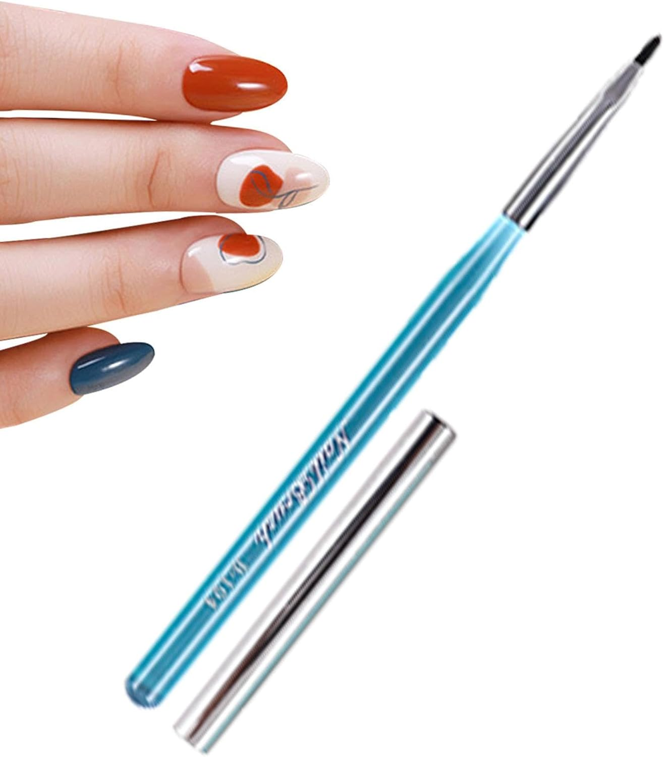 Nail Detail Brush - Gel Polish Liner Brushes,Gel Polish Liner Brushes, Gel Polish Design Painting Tools Fingernail Brush Nail Cleaning Brush