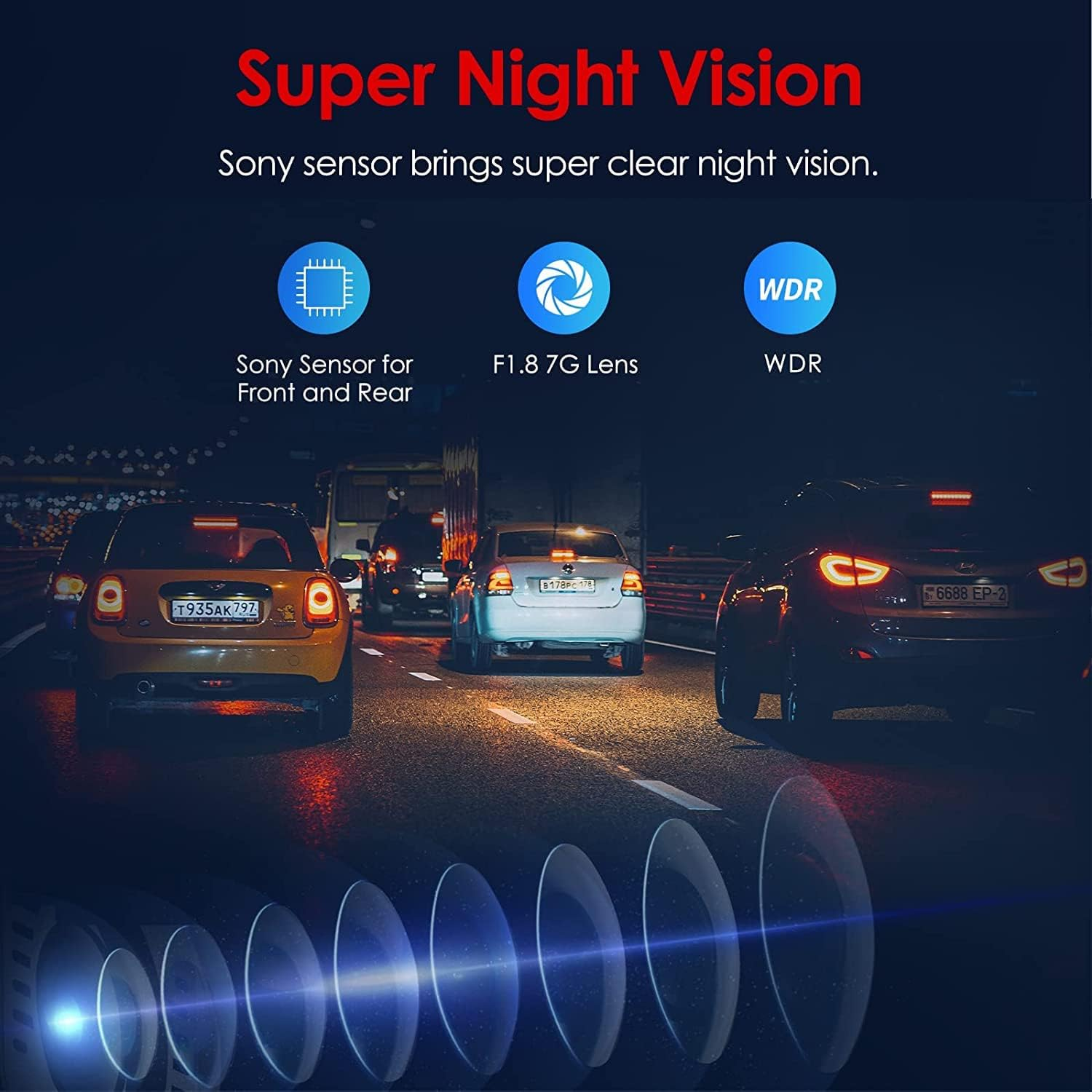 VIOFO A129 Pro Duo 4K Dual Dash Cam 3840 X 2160P Ultra HD 4K Front and 1080P Rear Car Wifi Dash Camera 8MP Sensor GPS, Buffered Parking Mode, G-Sensor, Motion Detection, WDR, Loop Recording image number 4
