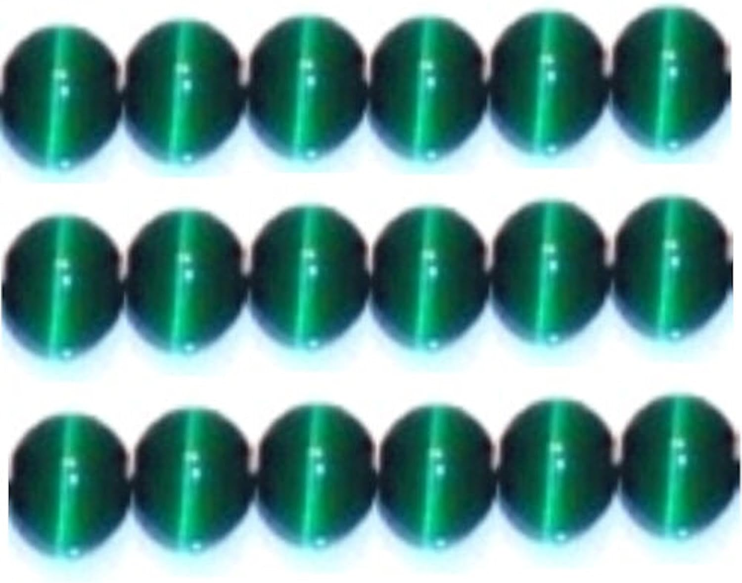 4Mm Cat'S Eye Bead Strands Grade "A" Fiber Optic, 32 Colors to Choose from (Rainbow) - Blue image number 4